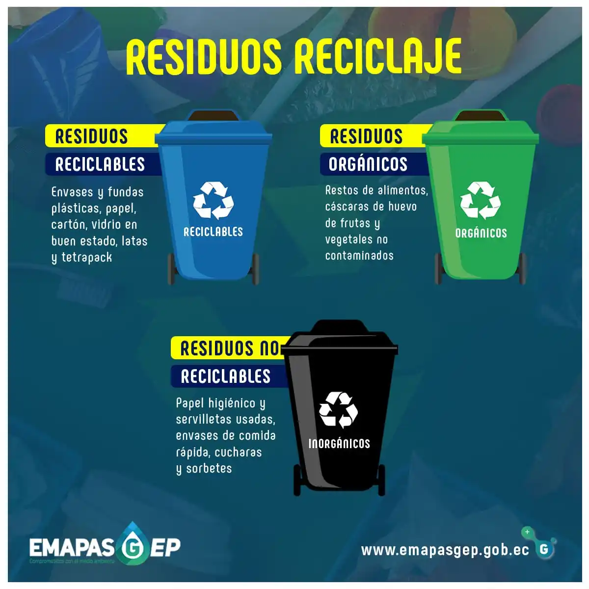 RECICLAJE_RESIDUOS recolecion basura gualacaeo, gulardianes, residuos solidos gualaceo, gualrdianes
